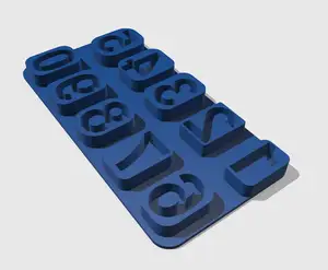 Numbers ice mold