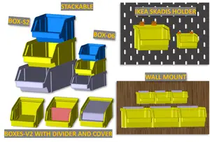 Sichtlagerkästen / open-fronted storage bins Collection