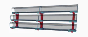Display stand for 9mm scale N track model trains