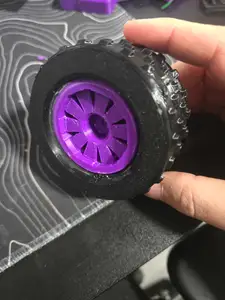 Printable 1:16 basher wheels and tires for RC car - (Designed around, and made to use with the h16bm)