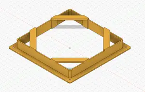 Gira Face Plate Support for UK Single Backbox