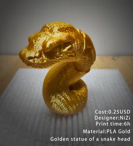 Snake head sculpture