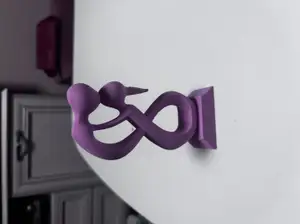 Couple kissing in love decoration