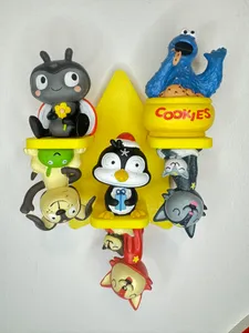 Tonie figures star wall shelf for up to 6 Tonies with glow in the dark effect