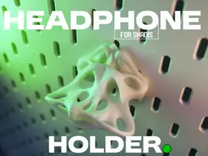 Headphone Holder (for IKEA Skadis Pegboard)