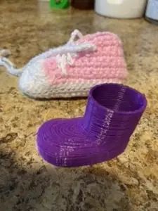 Knit or Crochet Baby Bootie Insert for Display