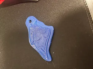 Carolina Panthers football keychain