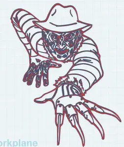 Freedy Krueger Stain-glass