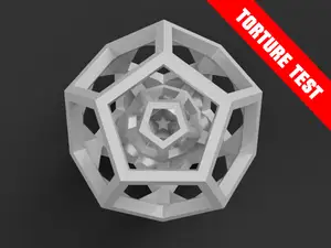Dodecahedron Torture Test | Retract / Overhang Test
