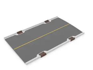 Scale Two Lane Road with Storm Drain