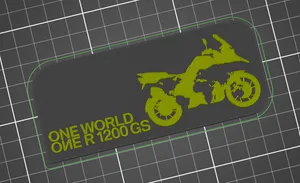 BMW R1200GS Keychain | Badge