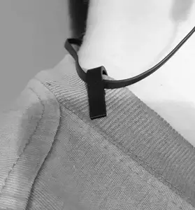 Earbud/headphone Shirt Clip (for cabel allowed to move back and forth in the clip)