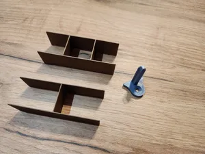 Divider and wall mount for Modular storage system - Hobby & workshop - Small parts storage