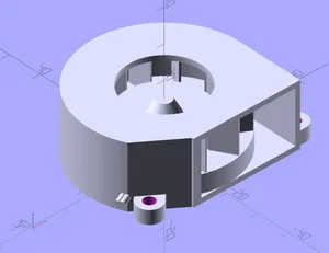 SEPA TFB45A 45mm radial fan model for mockups