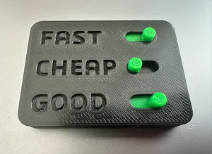 Good Fast Cheap Fidget Toy: Pick Two (All positions)