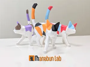 Low Poly Walking Cat Puzzle