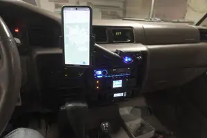 Useless cubby mount: Phone or tablet, Toyota Land Cruiser 80 series, Lexus LX 450, 1995-1997, FZJ-80