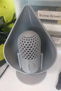 Alastor the Radio Demon's microphone (from Hazbin Hotel) - Remixed to print with no supports