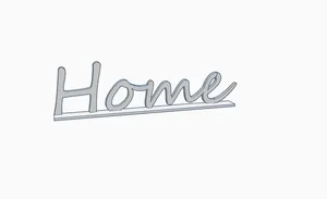 Decorative inscription "Home"