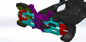A-arm suspension for The Marmot rc car