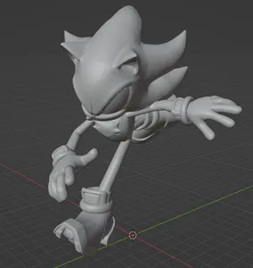 Shadow the Hedgehog Amiibo figure(separated pole/body)