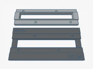 110 Film Holder for Flatbed Scanner - Short