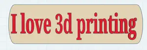 I love 3d printing title with border that stands up!!