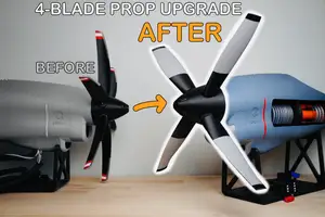 TurboProp Upgrade 4-Blade Propeller