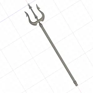 Disney King Triton - Trident - Little Mermaid