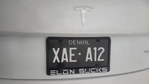Elon Sucks License Plate Frame