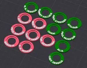 Base Rings for Miniatures - Dune: War for Arrakis (PT-BR)