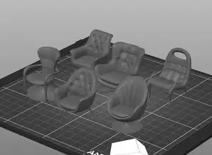 Doll House Chairs