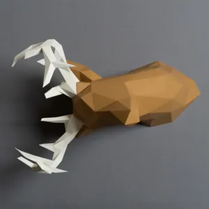 Low Poly Deer - adjusted antlers