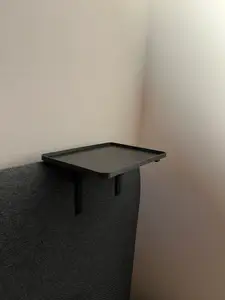 Bed shelf for continental bed