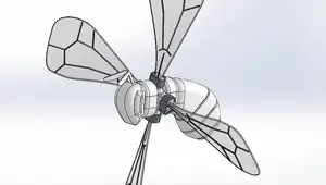 3D Printed Bee, a Whirligig. Garden gadgets – STL Files.