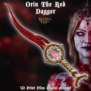 Fantasy Orin The Red Bloodthirst Cosplay Dagger