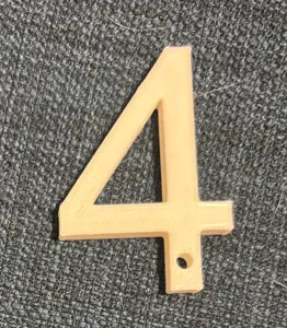 Number 4 keychain