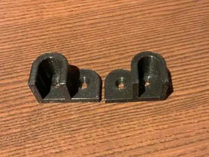 Wardrobe bracket for 15x30 rod - with a latch