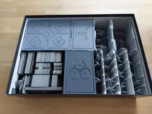 The Hunters A.D. 2114 + Hybrids expansion: Board game insert