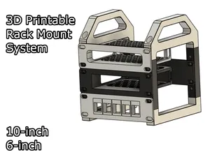 3D printable rack | 10-inch and 6-inch