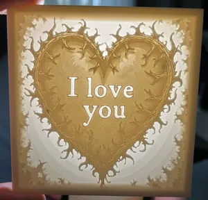 Litophane heart i love you