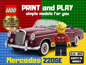 LEGO Mercedes 220SE Cabriolet 1960
