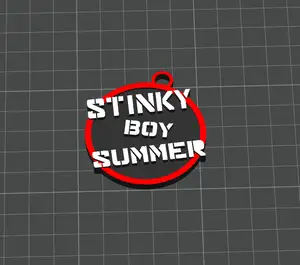 Stinky Boy Summer Keychain