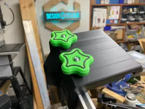 Pentelobe Star Knob for 1/4-20 nut or hex head bolt - 3 to choose from: medium, large, and large deep