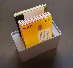 1x2 Gridfinity Credit Card / Business Card Holder (Vertical)