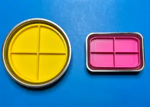Removable dividers for magnetic parts dishes