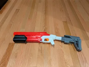 Buffer tube adapter for Nerf Rival Takedown Tactical Grip&Stock