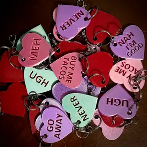 Funny Heart Keychains
