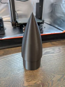 Large Diameter Shipping Tube Rocket Nose Cone (75mm INT - 81mm EXT)