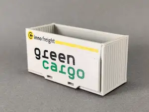 Container for wood chips in H0 scale (1:87)